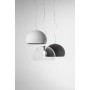 Kartell FL/Y Lampada a Sospensione E27, 15 W, Bianco Lucido, 52 x 33 x 241 cm