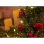 III YH790A/14R decorazione albero natale con 10 LED a luce bianca calda, circa 35 x 19 cm, in plastica, Multicolore/rosso