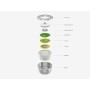 Joseph Joseph 20154 Multi-Prep Salad Preparation Set 4 Pezzi-centrifuga per Insalata-Multicolore, Plastic