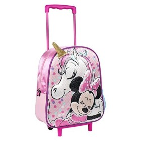 Artesania Cerda Mochila Carro Infantil 3d Minnie Zainetto per bambini, 31 cm, Rosa