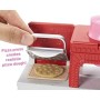 Barbie la Pizzeria con Bambola, Tavolo per Le Pizze, Forno e Pasta da Modellare, Giocattolo per Bambini 3 + Anni, FHR09, multico