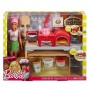 Barbie la Pizzeria con Bambola, Tavolo per Le Pizze, Forno e Pasta da Modellare, Giocattolo per Bambini 3 + Anni, FHR09, multico