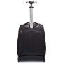 Trolley Invicta , Benin Eco-Material, Nero, 2 in 1 con Spallacci per uso Zaino