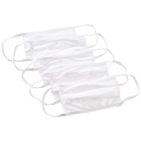 Lovable Mascherine per Il Viso, Bianco, Taglia Unica Unisex-Adulto