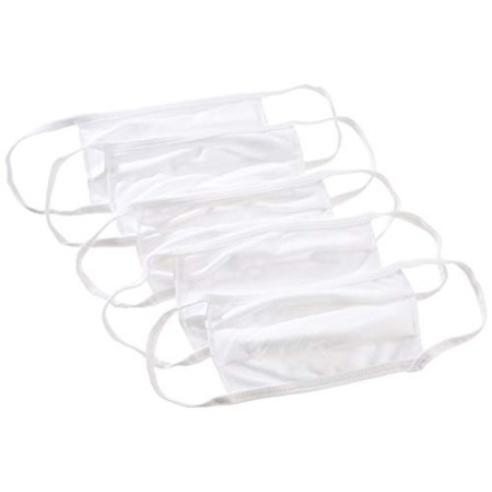 Lovable Mascherine per Il Viso, Bianco, Taglia Unica Unisex-Adulto