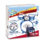 Bontempi 52 5602 - Batteria a tre elementi e "Partner Elettronico", munita di sgabello e bacchette, Altezza approssimativa: 68 c