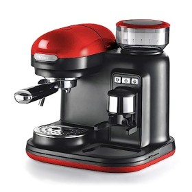 Ariete 1318 Macchina espresso con macinacaffè integrato Moderna, Per caffè in grani e in polvere, Cappuccinatore montalatte, F