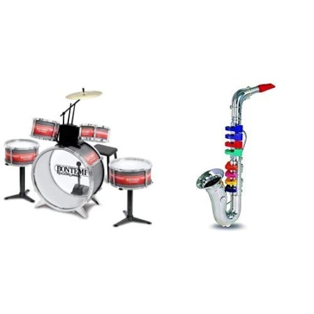 Bontempi Jazz Set Batteria e Sassofono 3-10 anni