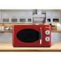 Girmi FM21 Forno Microonde Combinato, Vintage Design, 20 Litri, 700+800W, Rosso