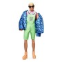 Barbie BMR1959 Ken con Giacca e Tuta Fluorescente, Bambola Snodata, GHT96