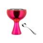 A di Alessi Big Love Coppa per gelato in acciaio INOX con cucchiaino in acciaio INOX, colore: Rosa