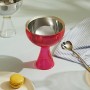 A di Alessi Big Love Coppa per gelato in acciaio INOX con cucchiaino in acciaio INOX, colore: Rosa