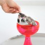 A di Alessi Big Love Coppa per gelato in acciaio INOX con cucchiaino in acciaio INOX, colore: Rosa