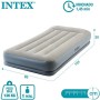 Intex 64116 Materasso Singolo Dura Beam, con Tecnologia Fiber Tech, 99x191x30 cm