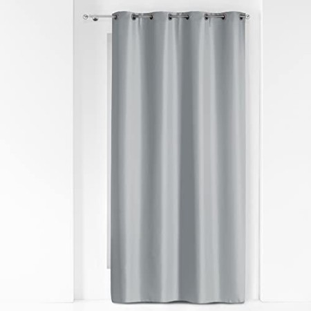 Douceur D'Intérieur - 1603521, Tenda Con Occhielli , 140 X 280 Cm , Essentiel , Poliestere Unito , Grigio
