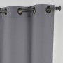 Douceur D'Intérieur - 1603521, Tenda Con Occhielli , 140 X 280 Cm , Essentiel , Poliestere Unito , Grigio