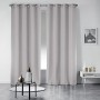 Douceur D'Intérieur - 1603521, Tenda Con Occhielli , 140 X 280 Cm , Essentiel , Poliestere Unito , Grigio