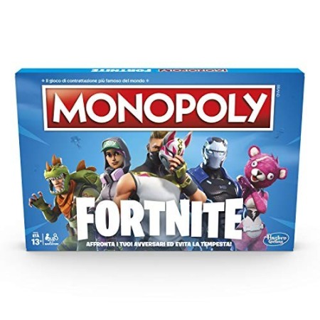 Hasbro E6603103 Monopoly Fortnite Gioco da Tavolo, 13 anni+, Per 2-7 Giocatori- Versione in Lingua Italiana