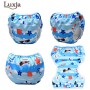Luxja Riutilizzabile Pannolini da nuoto (Confezione da 2), Costume Pannolino Lavabili, Impermeabile Pannolino Piscina (0-3 anni)