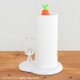 Alessi Bunny & Carrot ASG42 W Portarotolo da Cucina di Design in Resina Termoplastica, Bianco