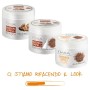 Omia Maschera per Capelli Eco Bio con Olio di Semi di Lino, 250ml