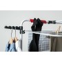 Vileda Mixer 4 Stendibiancheria a Torre, Ripiegabile, con Ruote, Metallo, Bianco, Quattro Piani