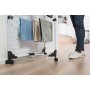 Vileda Mixer 4 Stendibiancheria a Torre, Ripiegabile, con Ruote, Metallo, Bianco, Quattro Piani