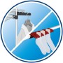 Vileda Mixer 4 Stendibiancheria a Torre, Ripiegabile, con Ruote, Metallo, Bianco, Quattro Piani