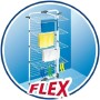 Vileda Mixer 4 Stendibiancheria a Torre, Ripiegabile, con Ruote, Metallo, Bianco, Quattro Piani