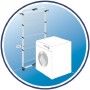 Vileda Mixer 4 Stendibiancheria a Torre, Ripiegabile, con Ruote, Metallo, Bianco, Quattro Piani