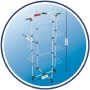 Vileda Mixer 4 Stendibiancheria a Torre, Ripiegabile, con Ruote, Metallo, Bianco, Quattro Piani