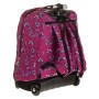 Trolley Invicta Primerose, Rosa, 35 Lt, 2in1 Zaino con Sollevamento Spallacci per uso Trolley, Scuola & Viaggio