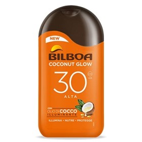 Bilboa, Latte Solare Azione Anti-Age con Microperle d'Olio e Cocco, Alta, SPF 30 - 200 ml