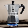 Bialetti Moka Express Caffettiera in Alluminio, Argento, 1 Tazza