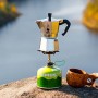 Bialetti Moka Express Caffettiera in Alluminio, Argento, 1 Tazza