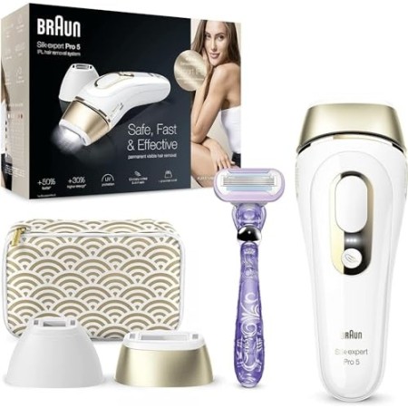 Braun Silk-Expert Pro 5 PL5137 Epilatore a Luce Pulsata, IPL, Epilazione Definitiva, Testina di Precisione, per le Gambe, Corpo 