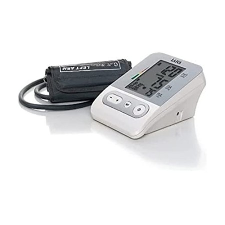 Laica BM2301 Misuratore di Pressione Sanguigna da Braccio Automatico, 120 Memorie Totali, Bianco/Argento