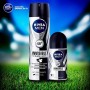 NIVEA Men NIVEA Men Spray invisibile for Black & White Men originale – 200 ML – 6 pezzi