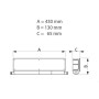 Arnocanali n° 2 cassette di predisposizione climatizzatore 430x130x65 mm