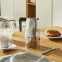 Alessi Ossidiana - Moka/Caffettiera espresso in fusione di alluminio - 3 tazze