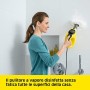 Kärcher SC1 Pulitore a Vapore, Pressione 3 Bar, Tempo Riscaldamento 3 min, Kit Pulizia, Tubi Vapore, Panno Microfibra