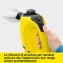 Kärcher SC1 Pulitore a Vapore, Pressione 3 Bar, Tempo Riscaldamento 3 min, Kit Pulizia, Tubi Vapore, Panno Microfibra