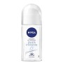 Nivea Pure Invisible Roll-On Deodorante in Confezione da 6 x 50 ml, Antitraspirante, Profumato Delicato, Regola la Traspirazione