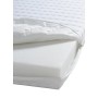 Foppapedretti Climatic - Materasso antiacaro per lettino, Rivestimento in cotone 100% sfoderabile e lavabile, Bianco, 124 x 63 x
