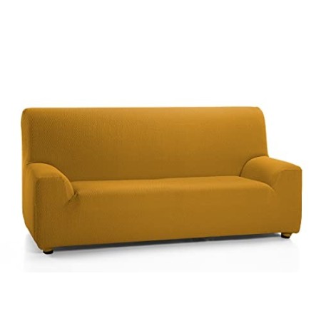Martina Home Tunez, Copridivano elastico, Tela (50% poliestere, 45% cotone, 5% elastan), Mostarda, 1 Posto (70-110 cm larghezza)