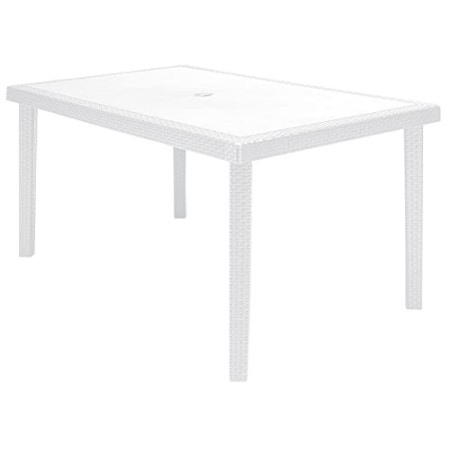 Grand Soleil 5117 Tavolo Polipropilene, 150X90, Boheme, Bianco