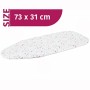 Kleeneze, KL062291RBYEU-Asse da stiro da tavolo con copriasse in cotone,Ruby, Rubino, 73 x 31cm