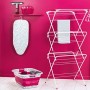 Kleeneze, KL062291RBYEU-Asse da stiro da tavolo con copriasse in cotone,Ruby, Rubino, 73 x 31cm