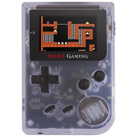 Mars Gaming MRBW Console con 151 giochi, Slot MicroSD, emulatore GBA, Sega, NES, FC/SFC White