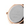 Daniel Wellington Petite Ashfield Orologio Donna, 28mm, in Maglia, Nero/Oro Rosato